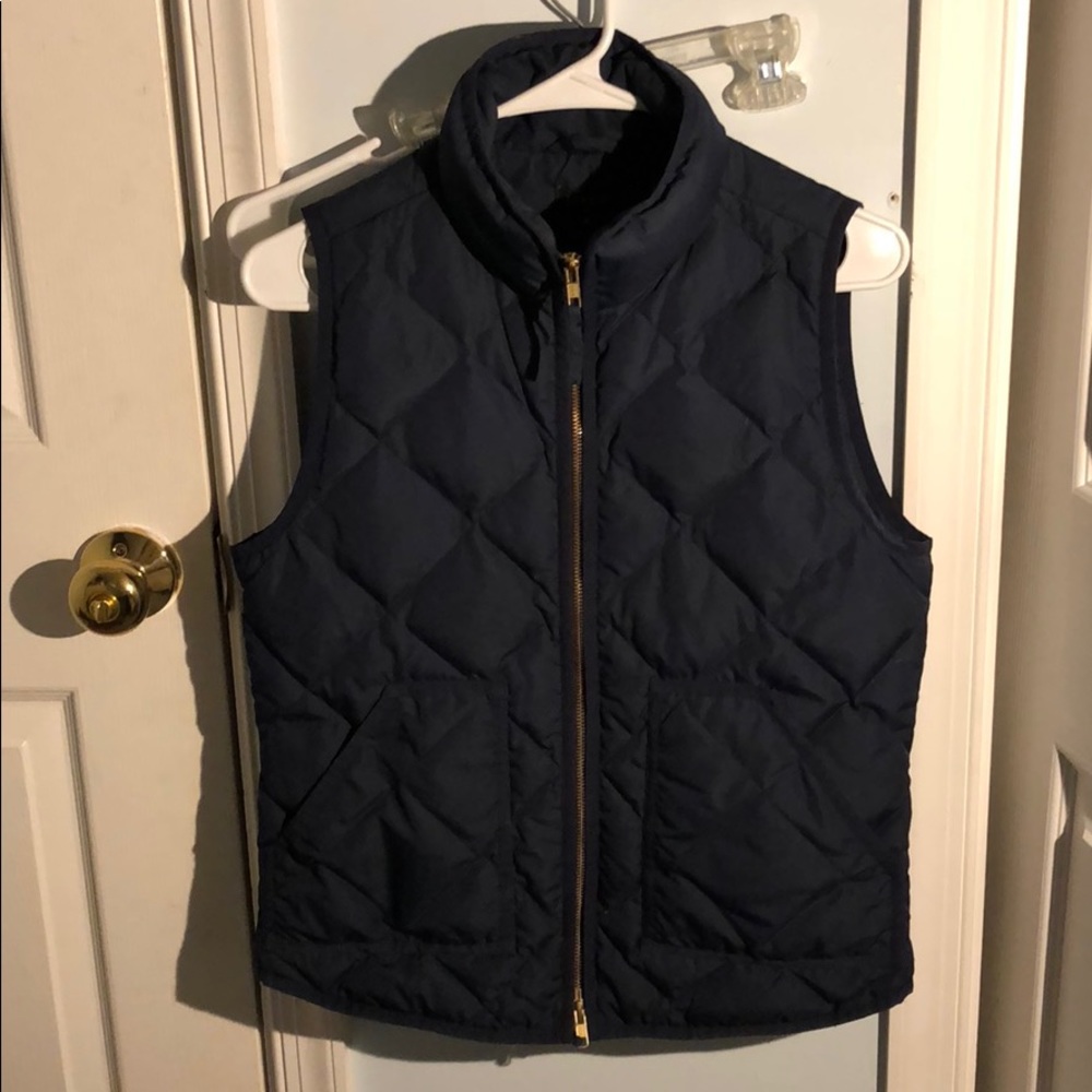 J crew vest w/ gold zipper